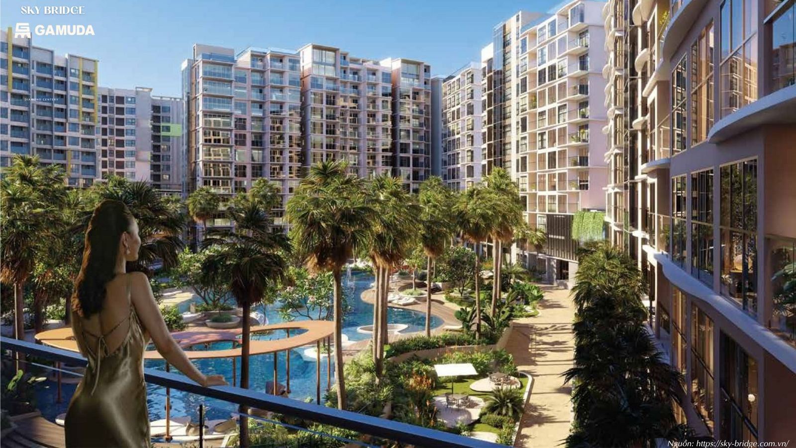 Phối cảnh tổng thể ban ngày dự án SkyBridge Gamuda Land